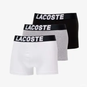 LACOSTE Underwear Trunk 3-Pack Black/ White/ Grey #998558