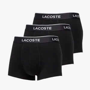 LACOSTE 3-Pack Casual Cotton Stretch Boxers Black #998531