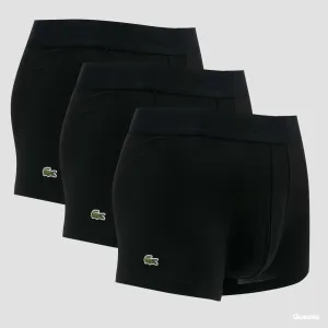 LACOSTE 3-Pack Casual Cottosn Stretch Boxer Black #212020