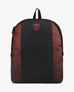 Lamborghini Backpack Black Red
