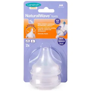 Lansinoh NaturalWave baby bottle teat Fast 2 pc