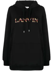 LANVIN - Logo Oversized Cotton Hoodie #1644872