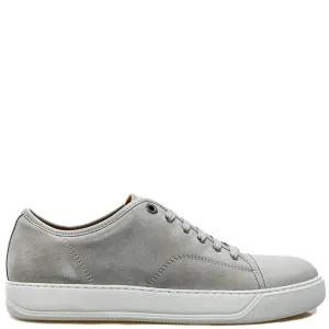 Lanvin Mens Dbb1 Suede Leather Sneakers Grey UK 7