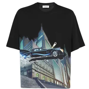 Lanvin Mens X Batman Printed T-shirt Black M