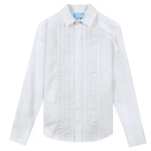 Lanvin Boys Textured Shirt White 12Y
