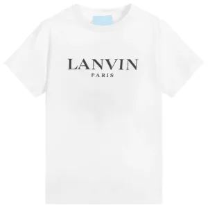 Lanvin Boys Logo T-shirt White 10Y #1575431