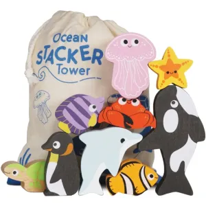 Le Toy Van Ocean Stacker Tower stackable tower 9 pc