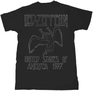 Led Zeppelin T-Shirt Usa 1977 Black L #1010823
