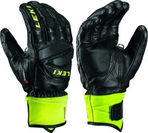 Leki Worldcup Race Downhill S Black/Ice Lemon 10 Ski Gloves
