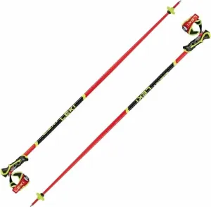 Leki WCR SL 3D Bright Red/Black/Neonyellow 115 cm Ski Poles