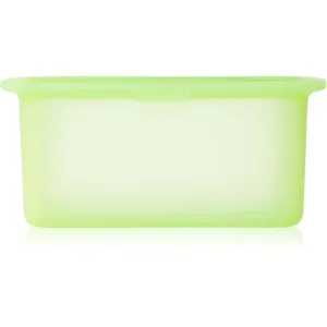 Lékué Reusable Silicone Box container for food storage colour Translucent Green 1000 ml