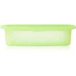 Lékué Reusable Silicone Box container for food storage colour Translucent Green 500 ml