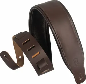 Levys M26PD Leather guitar strap Dark Brown