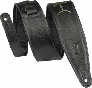 Levys MG317MP-BLK-GRN Leather guitar strap Black/Green