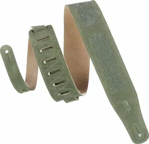 Levys MS26CK Leather guitar strap Green