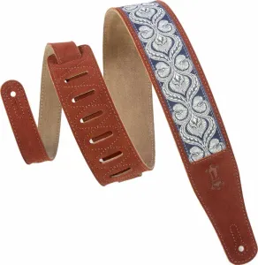 Levys MSJ26 Leather guitar strap Rust
