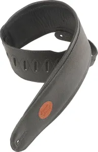 Levys MSS2-4 Leather guitar strap Black