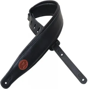 Levys MSS2 Leather guitar strap Black