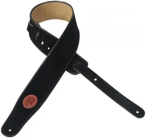 Levys MSS3 Leather guitar strap Black