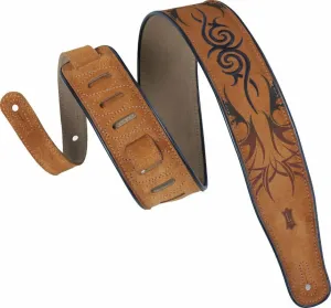 Levys MSS3EP-006 Leather guitar strap Brown