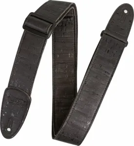 Levys MX8-BLK Leather guitar strap Black