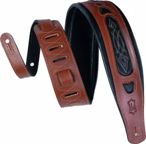 Levys PM31 Leather guitar strap Walnut