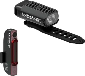 Lezyne Hecto Drive 500XL / Stick Drive Black Front 500 lm / Rear 30 lm Cycling light