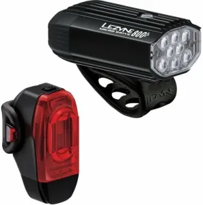 Lezyne Micro Drive 800+/KTV Drive+ Pair Satin Black/Black Front 800 lm / Rear 40 lm Cycling light