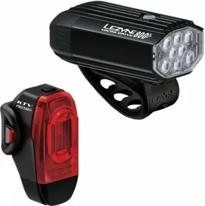 Lezyne Micro Drive 800+/KTV Drive Pro+ Pair Satin Black/Black Front 800 lm / Rear 150 lm Cycling light