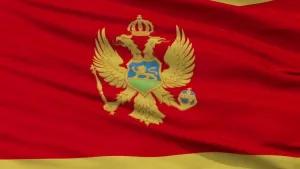Lindemann Montenegro Marine National Flag 20 x 30 cm