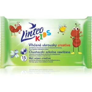 Linteo Kids Creative wet wipes for children 15 pc