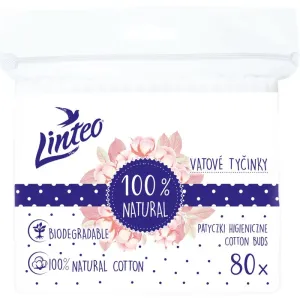 Linteo Natural Cotton Buds cotton buds in a sachet 80 pc