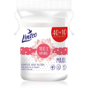 Linteo Natural Cotton Pads makeup remover pads Maxi 40 + 10ks 50 pc