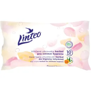 Linteo Personal hygiene wet wipes for intimate hygiene mini herbal 10 pc