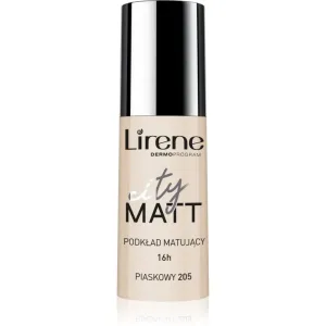 Lirene City Matt mattifying liquid foundation with smoothing effect shade 205 Sand 30 ml