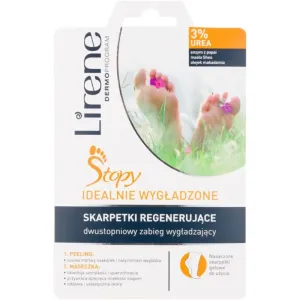 Lirene Foot Care 2-step regenerating foot treatment scrub & mask in socks (3% Urea) 1 pc
