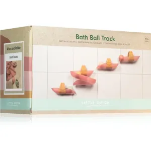 Little Dutch Bath Ball Track Pink toy marble run for bath 10 m+ 8 pc