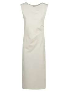 LIVIANA CONTI - Viscose Draped Midi Dress