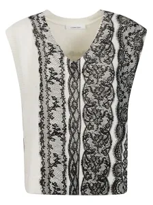 LIVIANA CONTI - Embroidered Wool Blend Vest #1707003