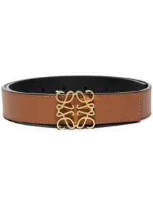 LOEWE - Anagram Reversible Leather Belt #1754021