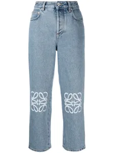 LOEWE - Anagram Cropped Denim Jeans #1790339