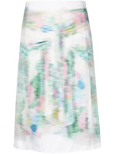 LOEWE - Blurred Print Midi Skirt