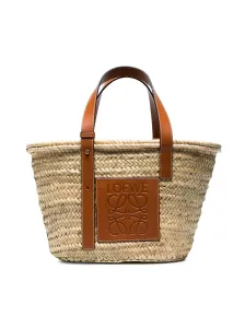 LOEWE - Basket Raffia And Leather Tote Bag #1753943
