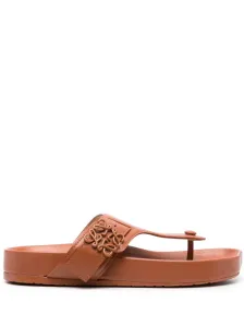 LOEWE PAULA'S IBIZA - Logo Leather Sandals #1654264