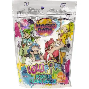 Lollipopz Magic Bath Powder Foam Maker fizzy bath bombs for children Lime, Orange, Strawberry 9x18 g