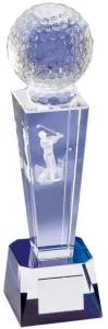 Longridge Crystal Golf Trophy - 235mm