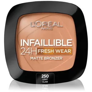 L’Oréal Paris Infaillible Fresh Wear 24h bronzer with matt effect shade 250 Light 9 g