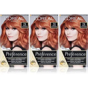 L’Oréal Paris Préférence hair colour 74 Dublin (economy pack) shade