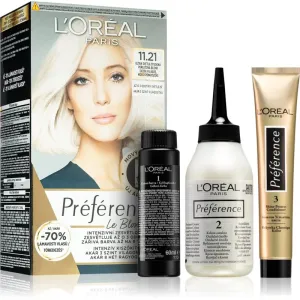 L’Oréal Paris Préférence Le Blonding hair colour for lightening hair shade 11.21 Ultra-Light Cool Pearl Blonde 1 pc