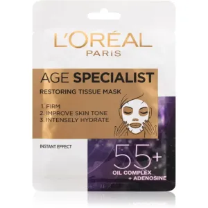 L’Oréal Paris Age Specialist 55+ intense tightening and brightening sheet mask